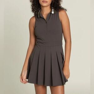 SOLD Gold Hinge Pleated Tennis Dress Size XS
